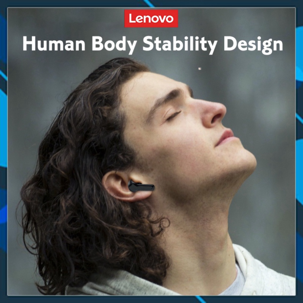 Nguyên bản Lenovo LP1S TWS Tai nghe Bluetooth 5.0Tai nghe thể thao chống thấm nước Giảm tiếng ồn với Mic tai nghe gaming