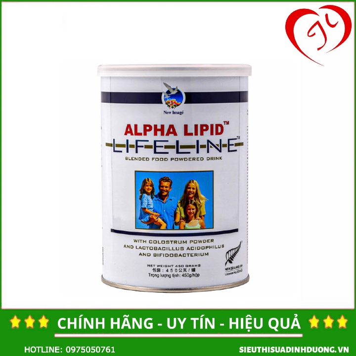 [CHÍNH HÃNG] Sữa non Alpha Lipid Lifeline 450g Nguyên Mã Code