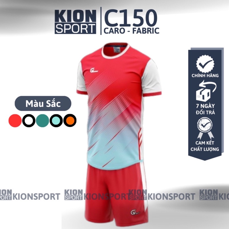 Áo đá bóng,đồ đá banh không logo thun mè cao cấp RIKI CV150 chuẩn thi đấu thấm hút mồ hôi cực đẹp – KION SPORTS
