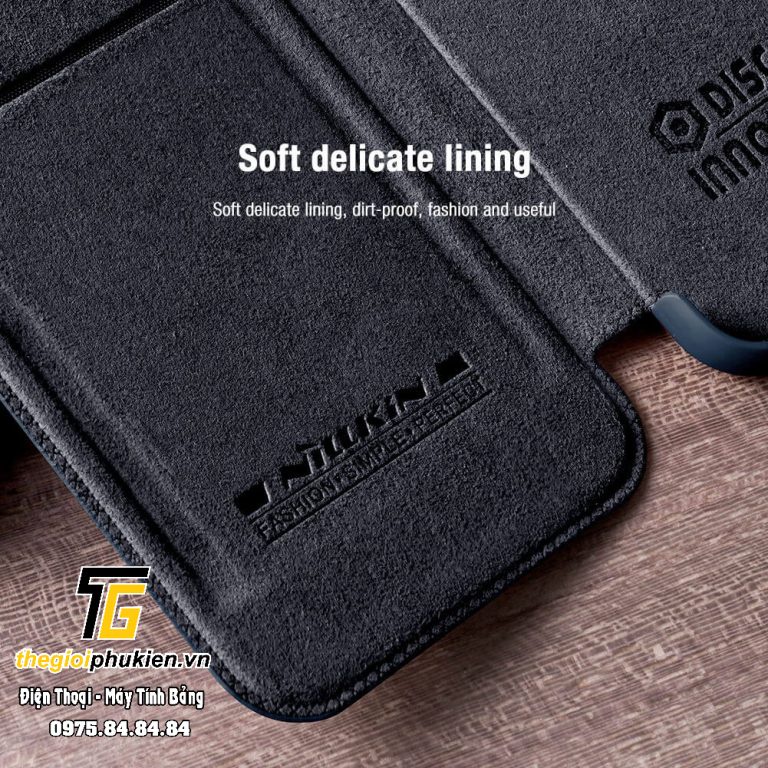 Bao da SamSung Galaxy S23, S23 Plus, S23 Ultra chính hãng Nillkin QIN bảo vệ Camera