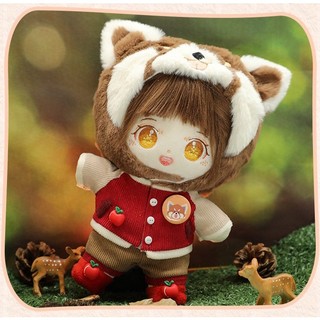 Outfit cho Doll 20cm - Bộ đồ Táo đỏ / tủ đồ Taobao