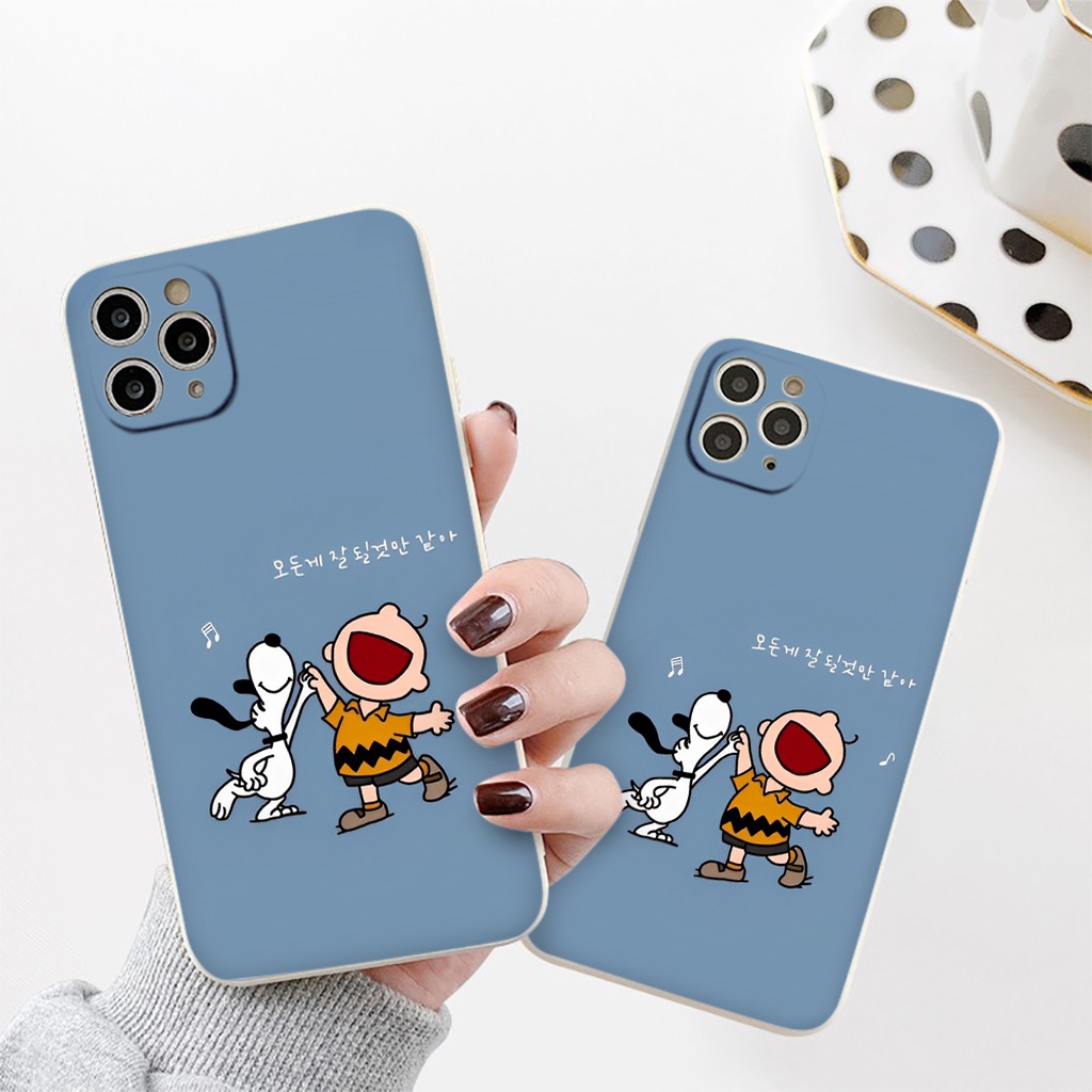 Ốp lưng iphone mềm viền vuông chống sốc hình đôi bạn nhảy múa cute 14 13 12 11 Pro Max SE 2020 X XR XS 8 7 6 P e5347