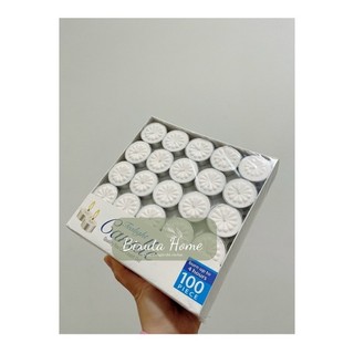 Nến tealight hộp 100 viên cháy 4h không mùi, không khói, không độc hại