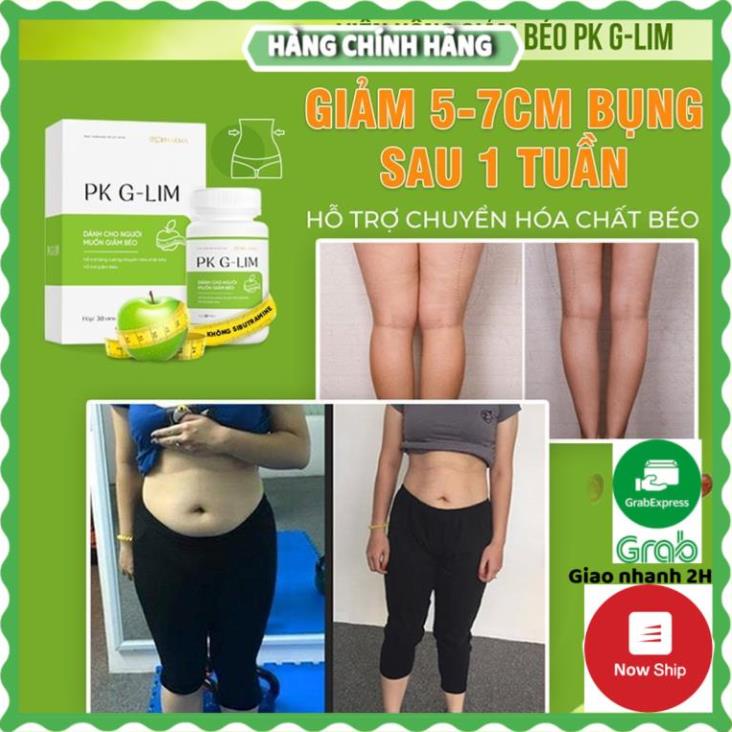 Viên uống hỗ trợ giảm cân PK G-LIM Dr.Lacir 1 hộp 30 viên - thúc đẩy đốt cháy mỡ thừa DR49