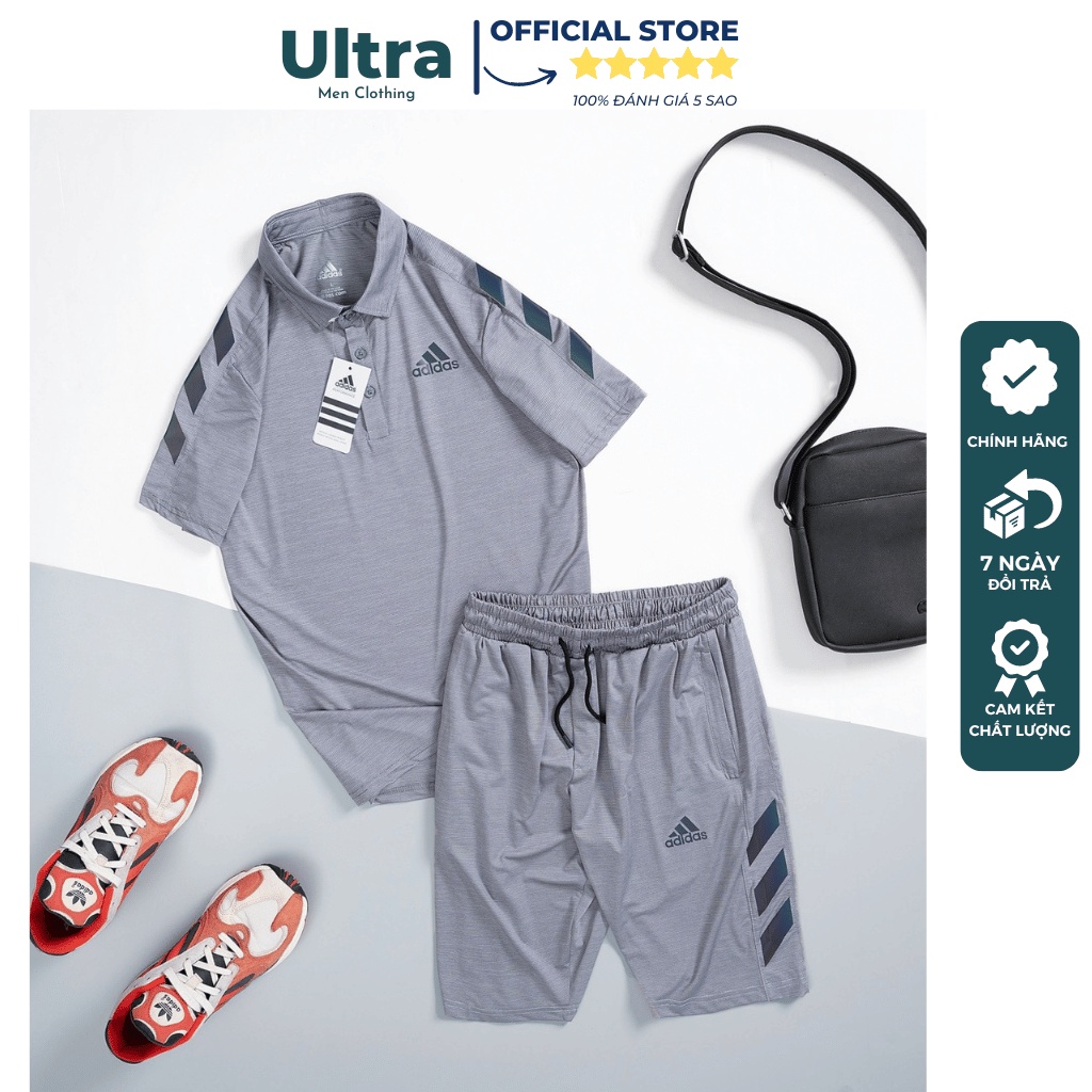 Bộ hè thể thao nam thun lạnh Hàng Cao Cấp Ultra Men UM42 Bộ quần áo nam chất mát mặc nhà hành xịn đẹp chuẩn phom 2023