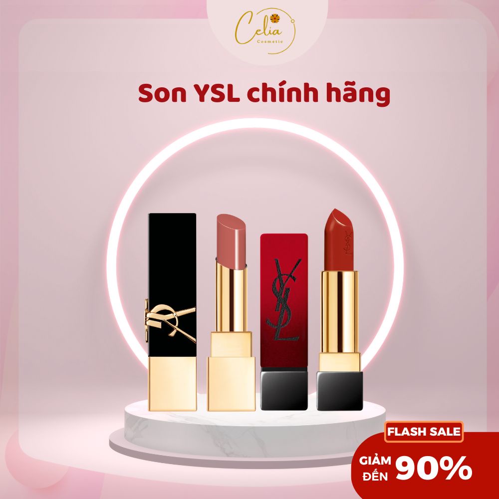 Son YSL Rouge Pur Couture The Slim, YSL Rouge Voluple Shine Full Size Chính Hãng