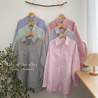 QC sơ mi kẻ sọc oversize