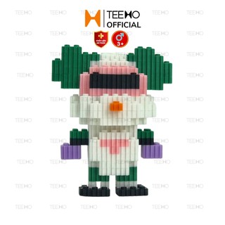 Mô hình lắp ráp gấu bearbrick mini lắp ráp 3d cute Teemo LG 51