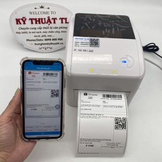 Máy in WIFI in đơn hàng TMĐT tem nhãn vận chuyển bằng điện thoại và máy tính Xprinter XP-420B