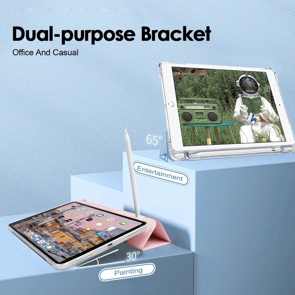 Bao Da Máy Tính Bảng Mềm Nắp Lật Thông Minh Cho Lenovo XiaoXin Pad 2022 10.61-inch TB125 TB125FU TB128FU TB128XU