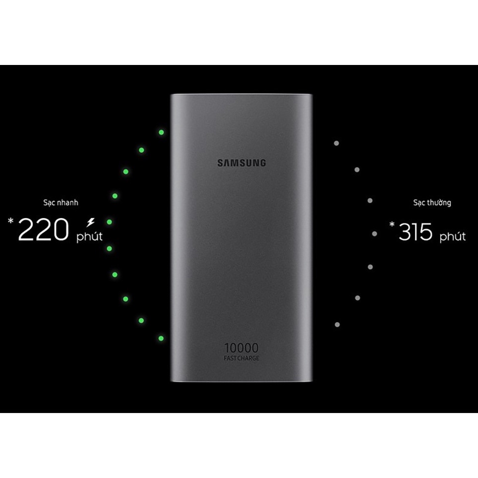 Sạc Dự Phòng Samsung Dung Lượng 10.000mAh 2 Cổng USB + 1 Type-C - Sạc Dự Phòng EB-P110