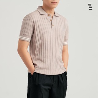 Áo phông có cổ nam SSSTUTTER polo hàn quốc len mát mặc mùa hè COOL KNITTED ORGANIC POLO