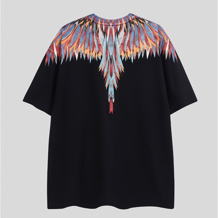 Áo Thun Cotton Ngắn Tay In Hình Đôi Cánh Fashiom MB Jungle Thời Trang