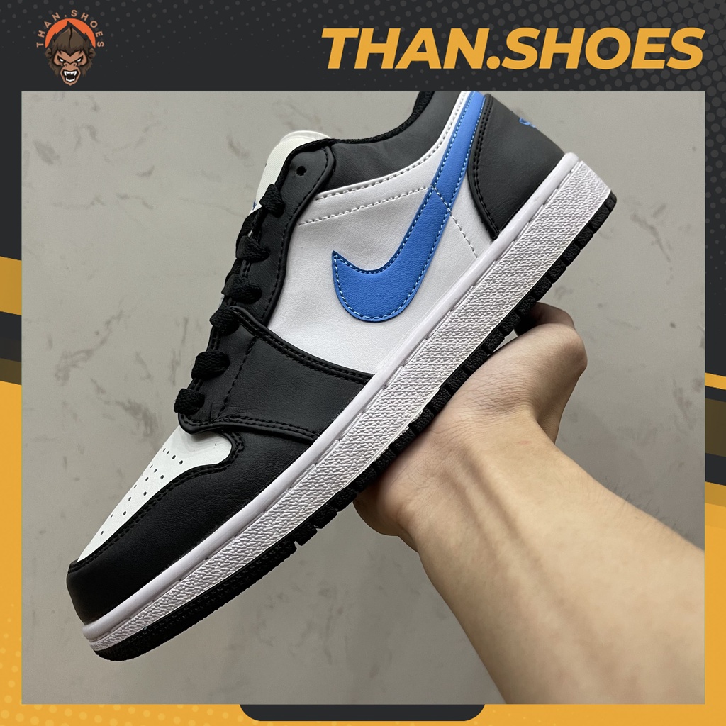 Giày Air JD1 Low University Blue, JD1 Thấp Đen Xanh - Than.Shoes