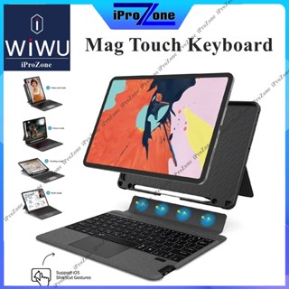 Bao da bàn phím WIWU Mag Touch Keyboard cho IPad Gen 9 / 10 2022 / Pro 11 / 12.9-13 inch M4/ Air 4 / 5 / 6 M2 2024/ A16