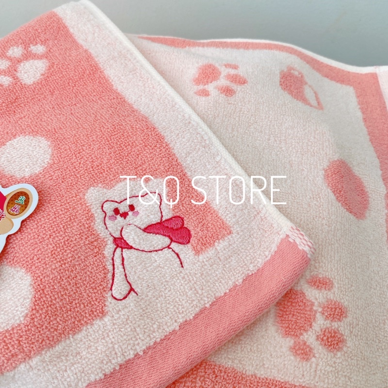 Khăn mặt cotton 50x26cm dày dặn siêu mềm mịn