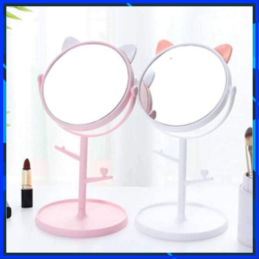 [Tổng Kho] Gương để bàn trang điểm hình  mèo mẫu mới cute