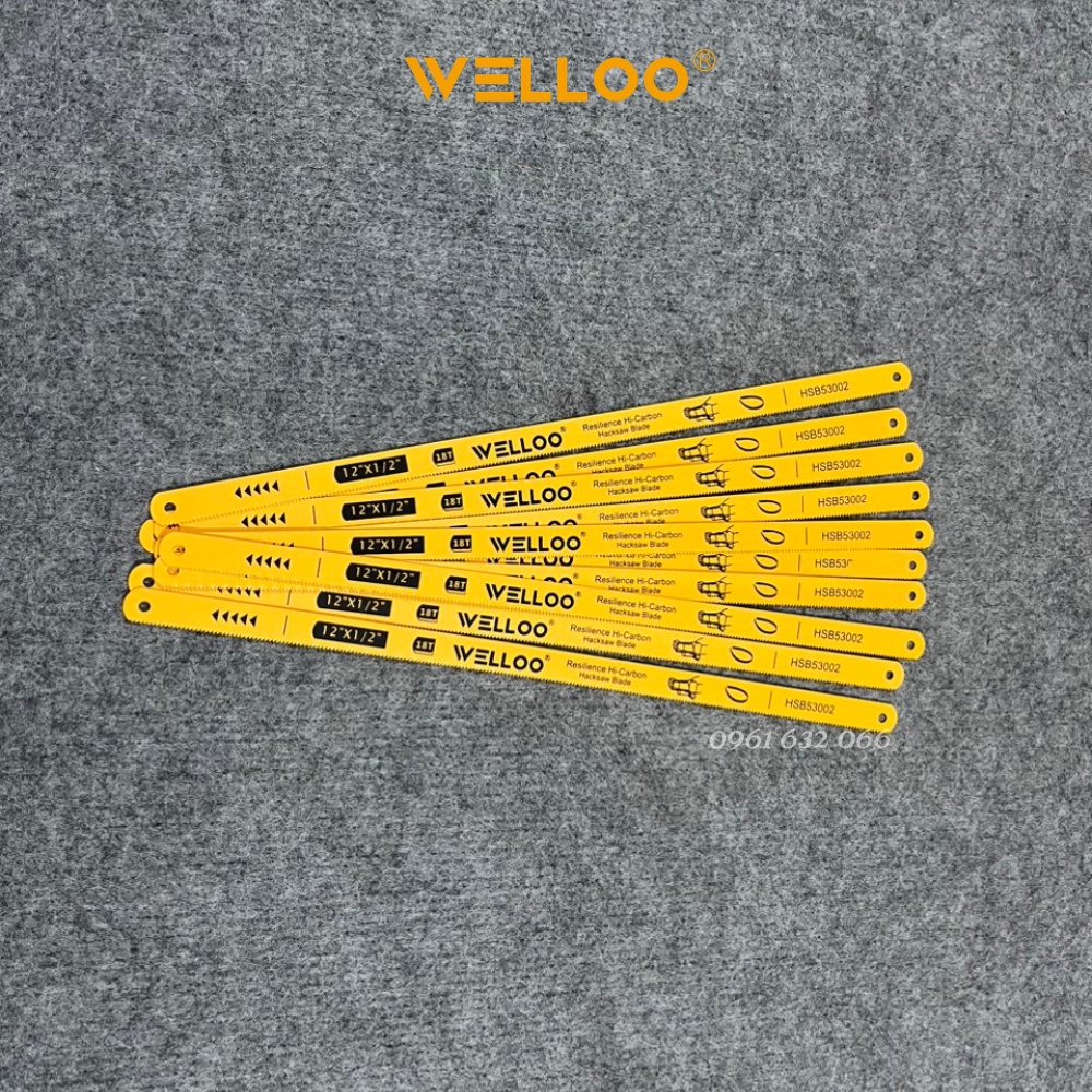 Combo 5 lưỡi, 10 lưỡi cưa đa năng Cao cấp WELLOO 300mm - Dùng cho cưa sắt cầm tay, siêu sắc bén