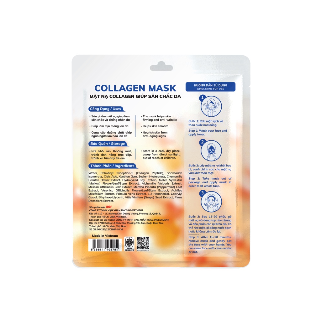 MẶT NẠ COLLAGEN GIÚP SĂN CHẮC DA - COLLAGEN MASK