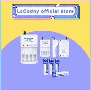 Bộ sạc pin aa/aaa db02 1200mah doublepow pin sạc micro không dây