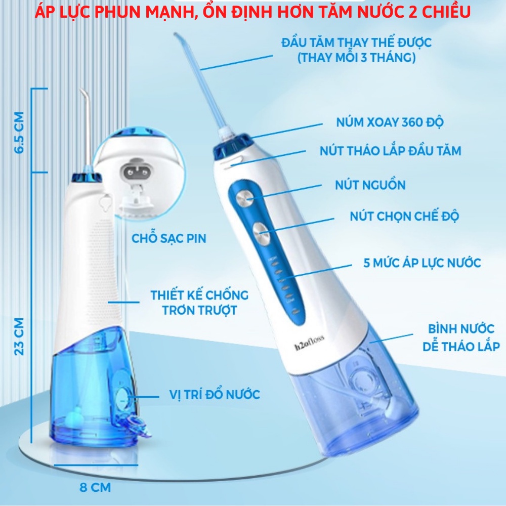 Máy tăm nước H2ofloss HF9P + sửa chữa máy tăm nước