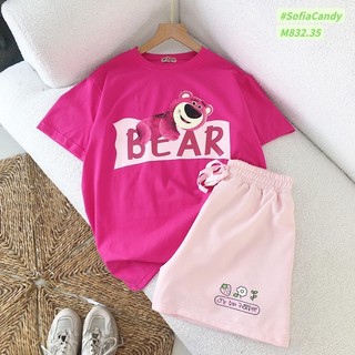 Set bộ cotton gấu dâu hàng thiết kế sofia candy 2-12 tuổi