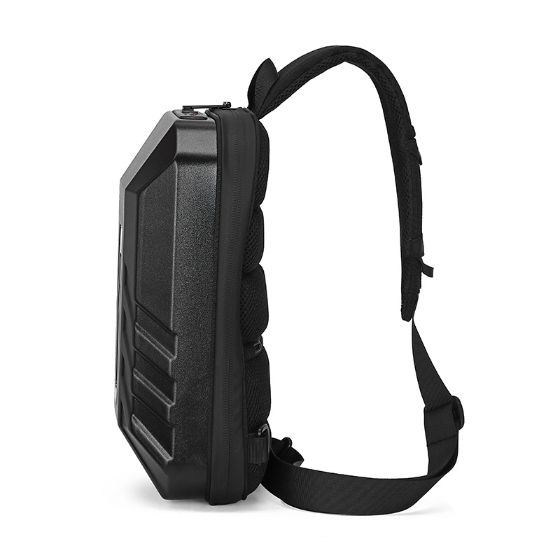 Balo đèn Led túi đeo chéo nam OZUKO 9499S dáng túi hộp chất liệu nhựa cao cấp phong cách cá tính