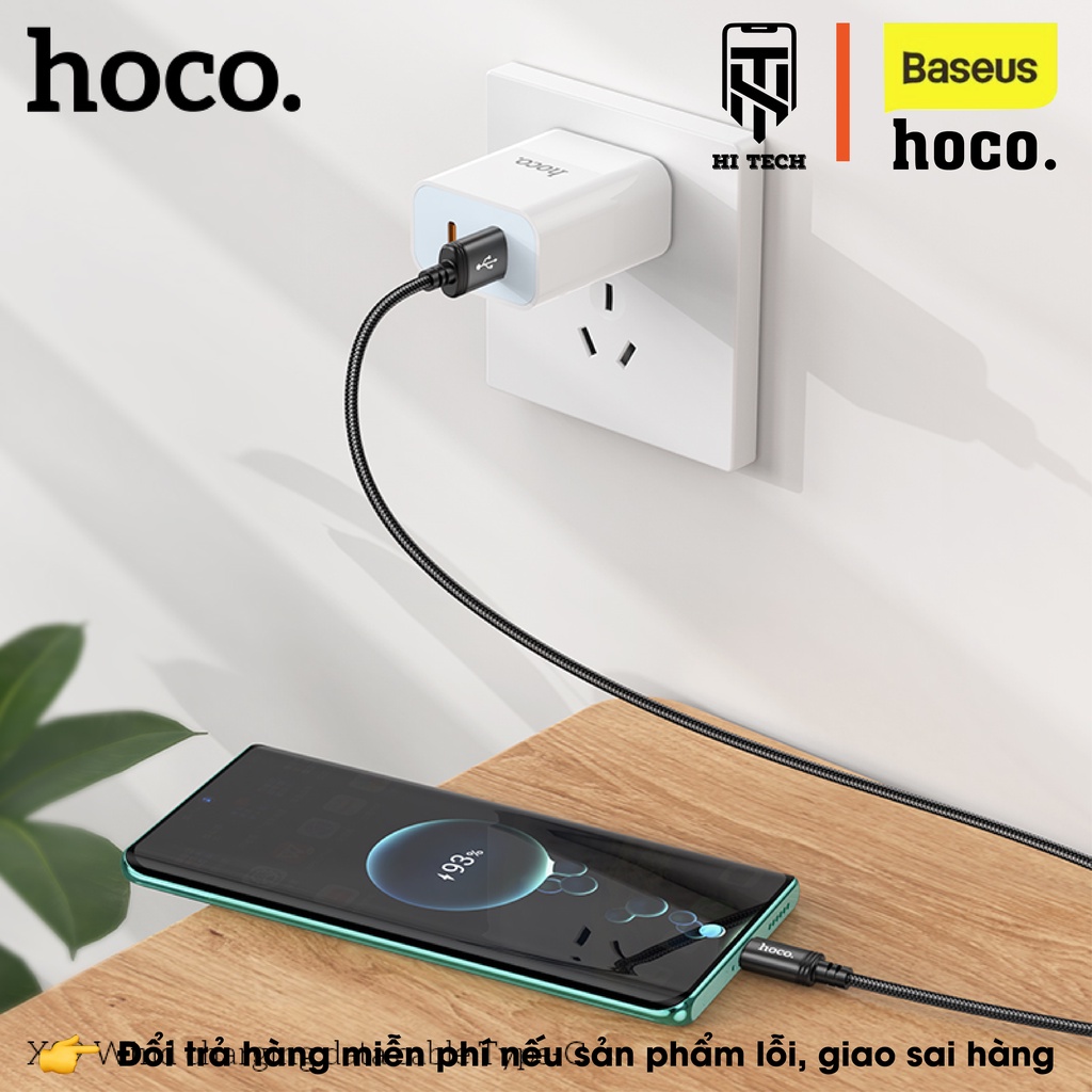 Dây sạc nhanh HOCO X89, sạc nhanh 2.4A, dây sạc type-c dành cho các dòng android, samsung, oppo, dây dài 1m.