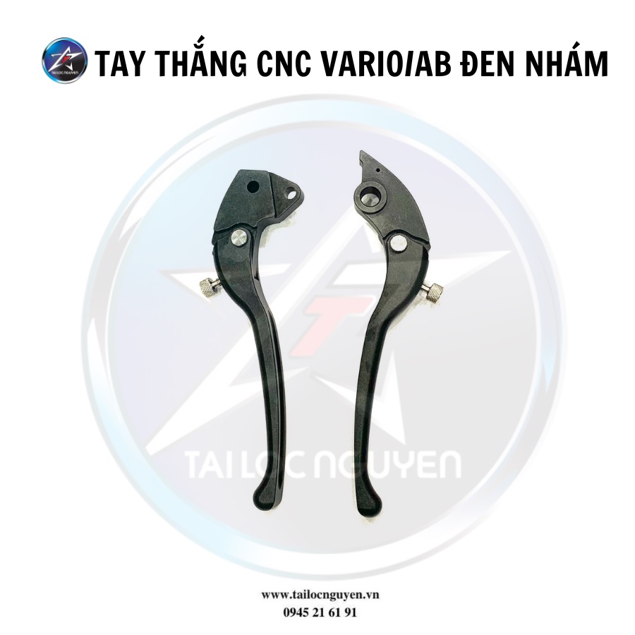CẶP TAY THẮNG CNC VARIO/AB MÀU ĐEN NHÁM