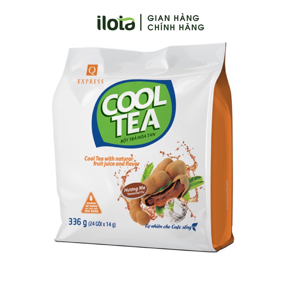 Combo 5 bịch trà Me Hoà Tan Trần Quang Cooltea (Bịch 24 gói x 14gr)