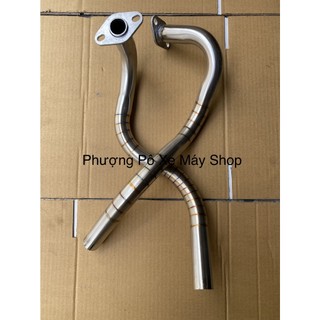 Cổ pô inox 304 khắc sâu gắn pô zin pô orbr pô độ cho ab 110-click 110