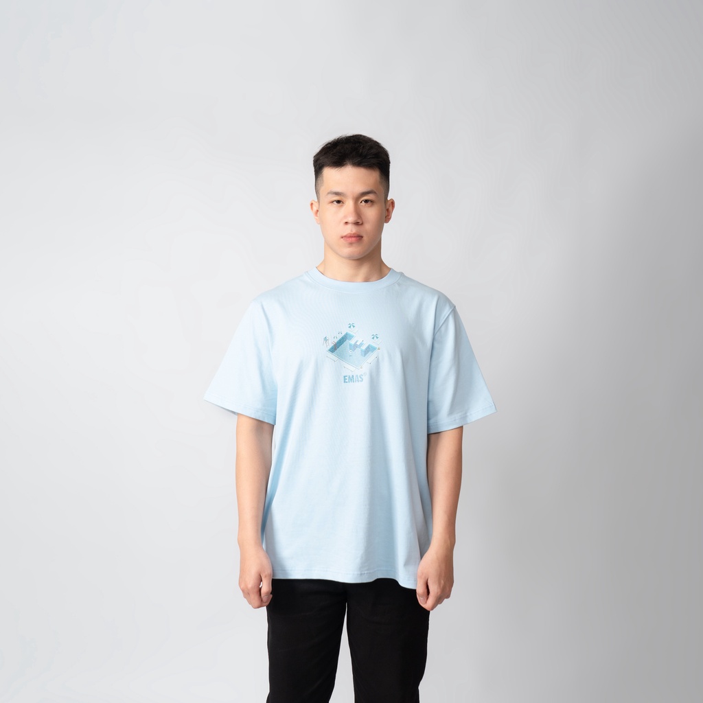 Áo Thun EMAS Pool Tee/Pastel Blue
