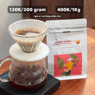 Cà phê ARABICA RADAR FARM Rang Light Pha Cold Brew Pour Over Pha thủ công