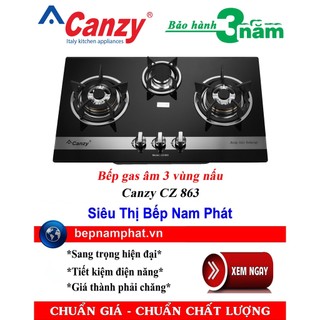 [HÀ NỘI]Bếp gas âm 3 vùng nấu Canzy CZ 863