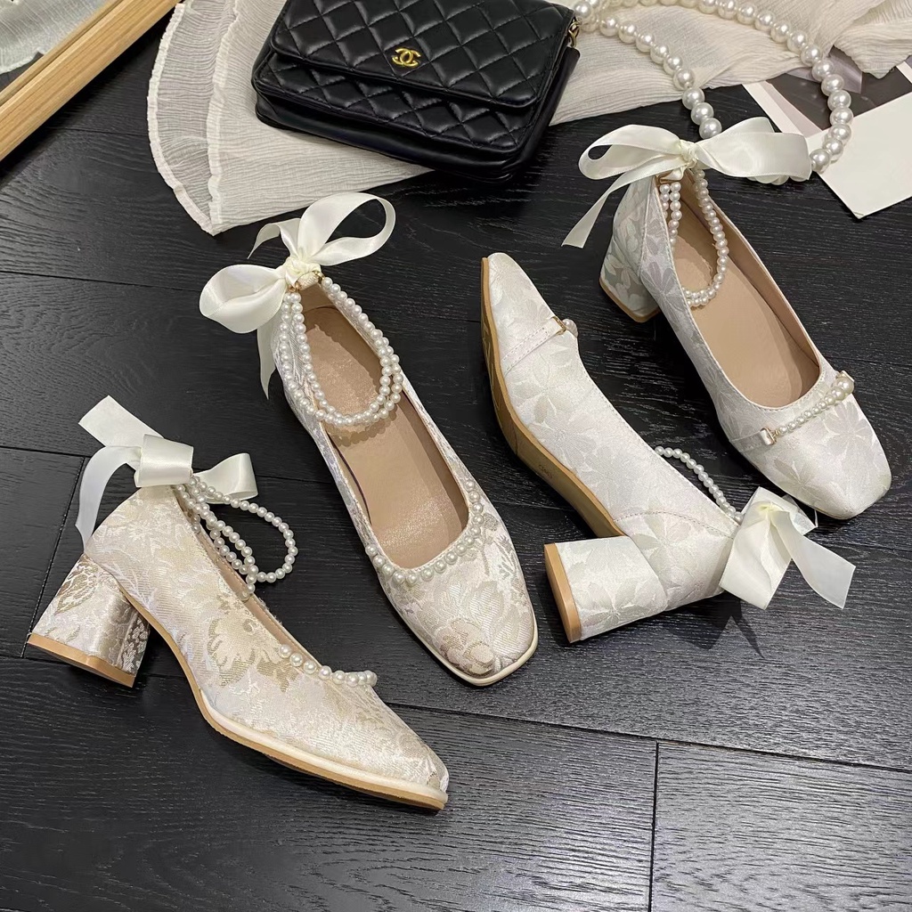 Giày cao gót của mary jane giày nữ lolita