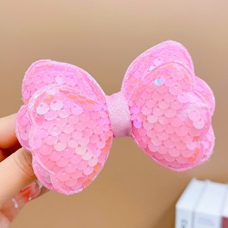 Kẹp Tóc Nơ Sequin Lấp Lánh Cho Bé Gái