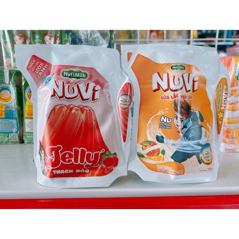 [Sunday] Sữa trái cây Nuvi nhiều vị (túi 110ml)
