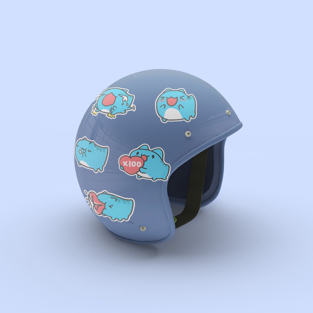 Bộ 40 Sticker Dán Mẫu Mèo Bọ Capoo- Sticker Dán Chống Nước Trang Trí Laptop, Bình Nước, Sổ Tay, Mũ Bảo Hiểm...