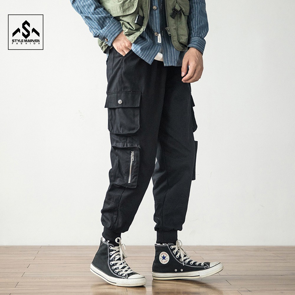 Quần jogger kaki nam túi hộp STYLE MARVEN phối khóa kéo thể thao năng động - QUAN SM027 | BigBuy360 - bigbuy360.vn