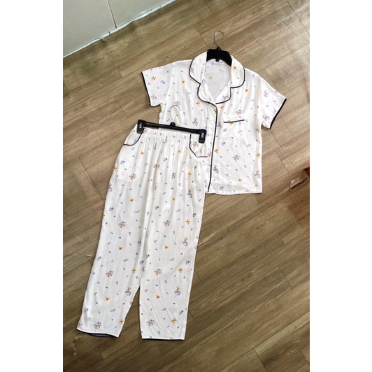 bộ pizama dư xịn chát đũi sợi mát mềm