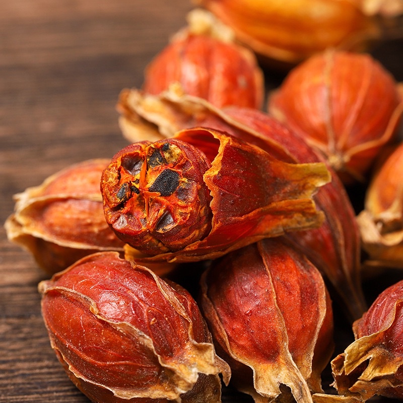 Quả dành dành sấy khô, quả to đậm màu
