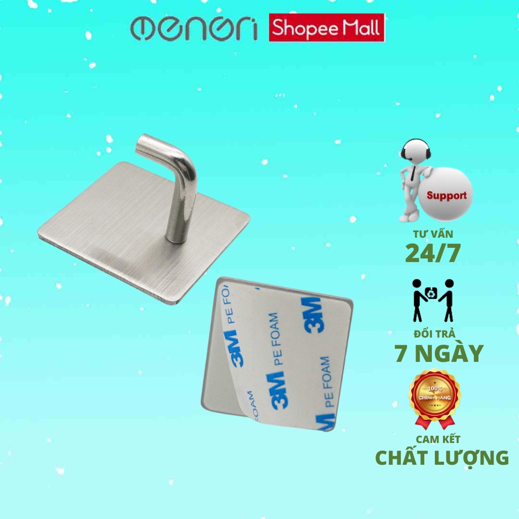 Móc Inox SUS304 Dán Tường Hình Chữ L,Treo Quần Áo, Khăn Tắm Siêu Bền Đẹp - OENON