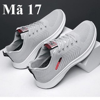 Giày thể thao, giày thể thao nam, giày sneaker, giày vải xám 4cm mã 17