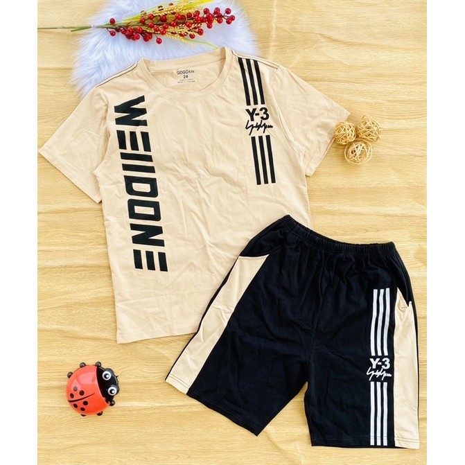 🚗 Bộ cotton hàng shop bé trai từ 55-75kg