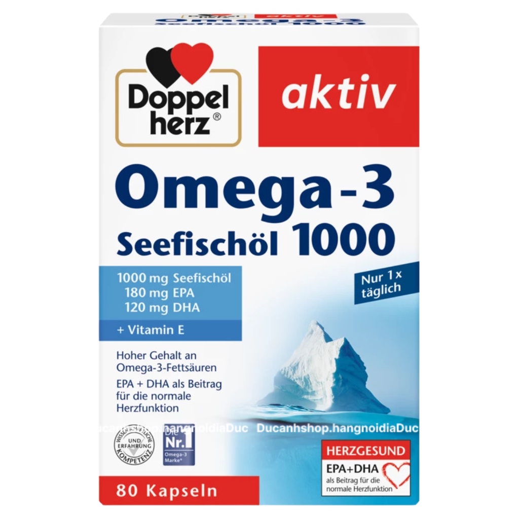 (CHÍNH HÃNG) Dầu cá Đức Omega 3 80 viên hỗ trợ phát triển não bộ/ TPBVSK Santex Omega 369 100 viên