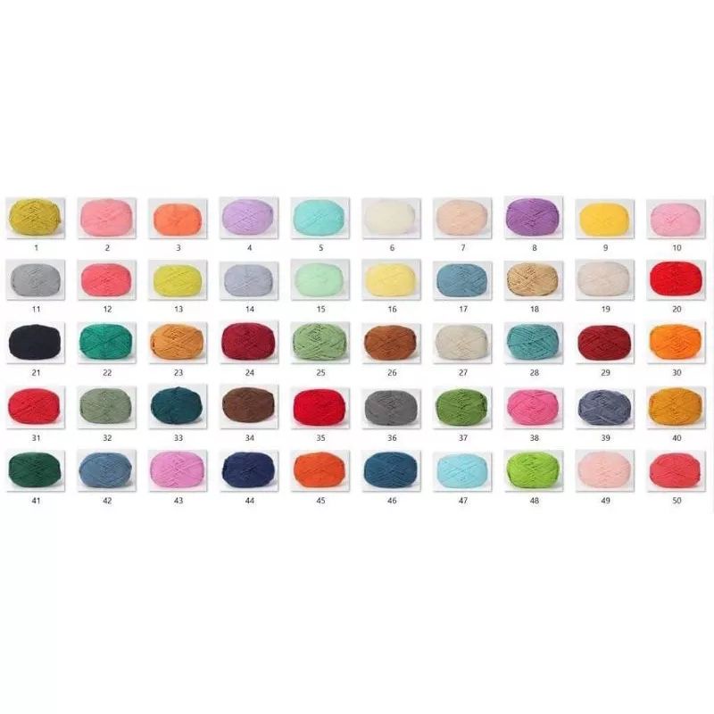 ❤️ Len Milk Cotton Mac Đen 50gram Mã 51 - 86 ❤️