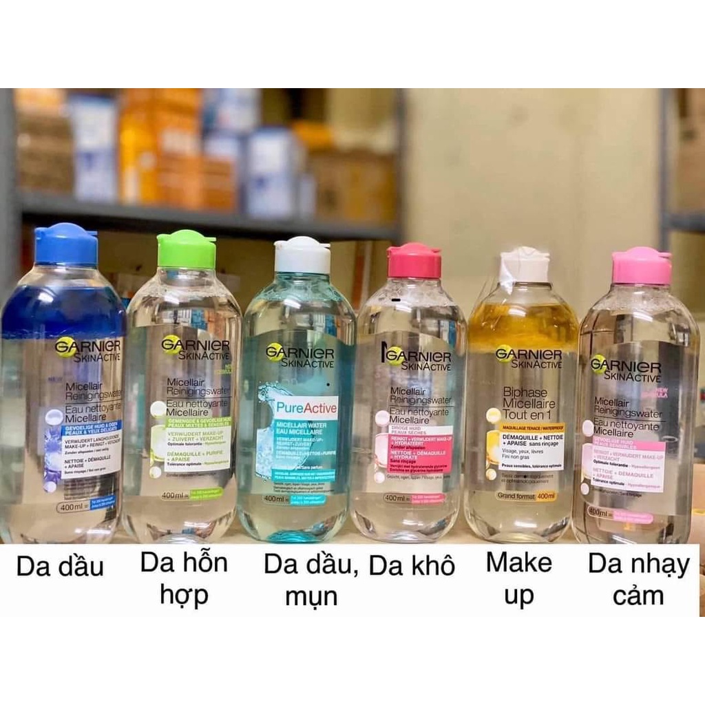 Nước Tẩy Trang Garnier Micellar Cleansing Water Pháp 400ml