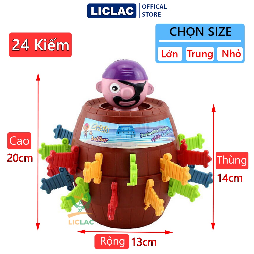 Bộ Đồ Chơi Đâm Hải Tặc LOẠI LỚN ( 24 kiếm ) siêu kịch tính và vui nhộn