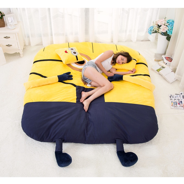 Nệm lười hình Minion siêu Cute BABY PLAZA size 1.2 x 2m