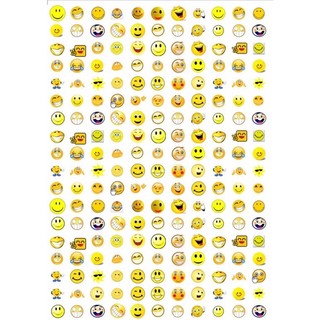 Sticker hoạt hình mẫu icon / 198 stickers 1 tấm